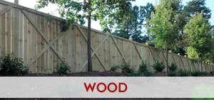 Wood board fence along a Georgia property boundary providing a clean finished look